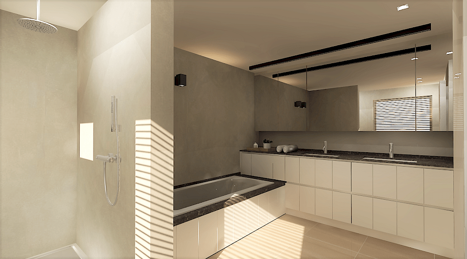 3D-beeld van de badkamer